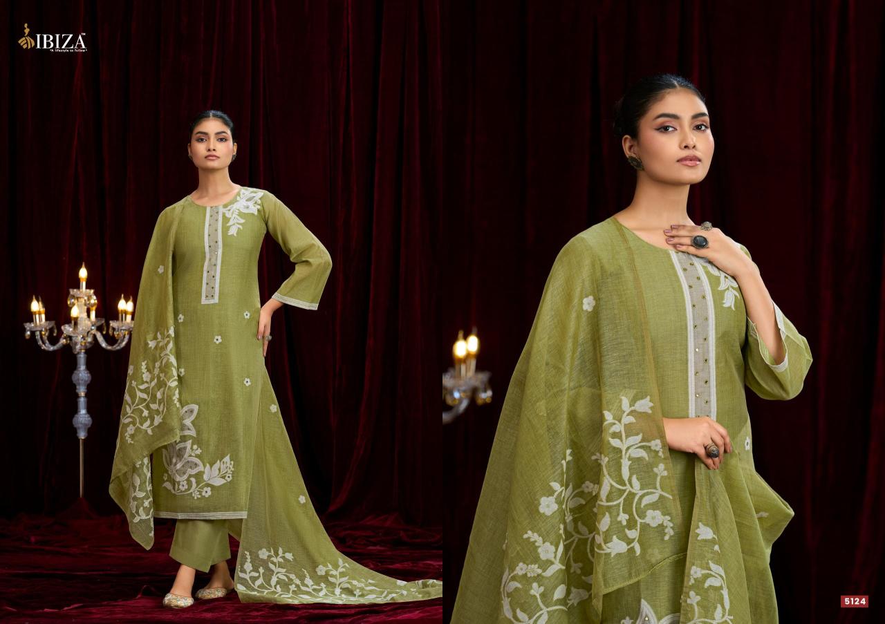 Ibiza kaifiya designer dress materials wholesale